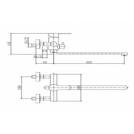 Смеситель для ванны FASHUN (A52201-7) - фото 4