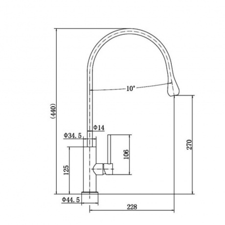 Смеситель для кухни FASHUN (A54003) - фото 3