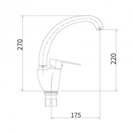 Смеситель для кухни FASHUN (A54119) - фото 2