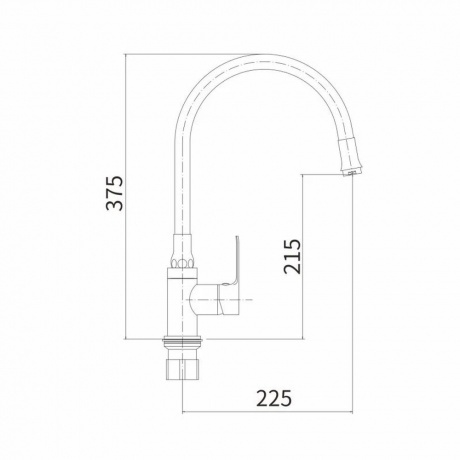 Смеситель для кухни FASHUN (A4082-7) - фото 2