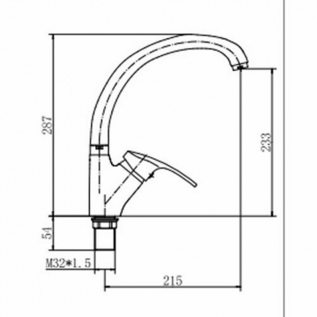 Смеситель для кухни FASHUN (A4106-2) - фото 2