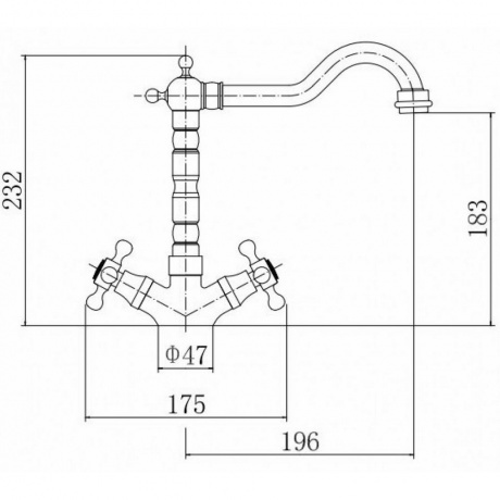 Смеситель для кухни FASHUN (A4408-4) - фото 2