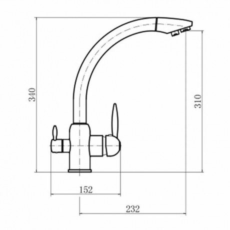 Смеситель для кухни FASHUN (A4399) - фото 2