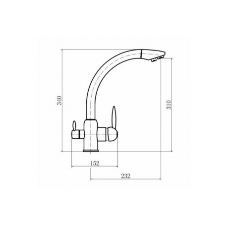 Смеситель для кухни FASHUN (A4399-7) - фото 5