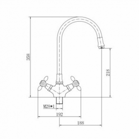Смеситель для кухни FASHUN (A44127-7) - фото 2