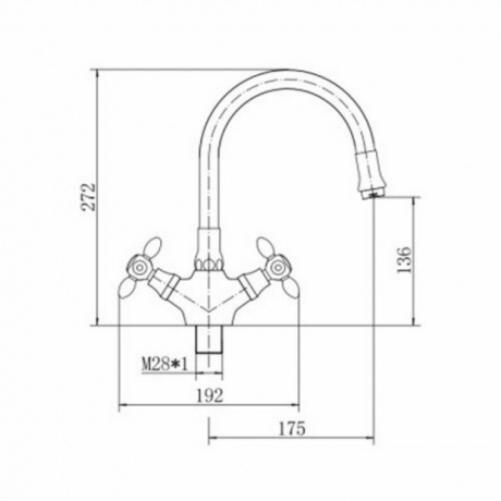 Смеситель для кухни FASHUN (A4419-B7266) - фото 2
