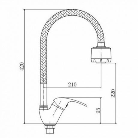 Смеситель для кухни FASHUN (A4303) - фото 2
