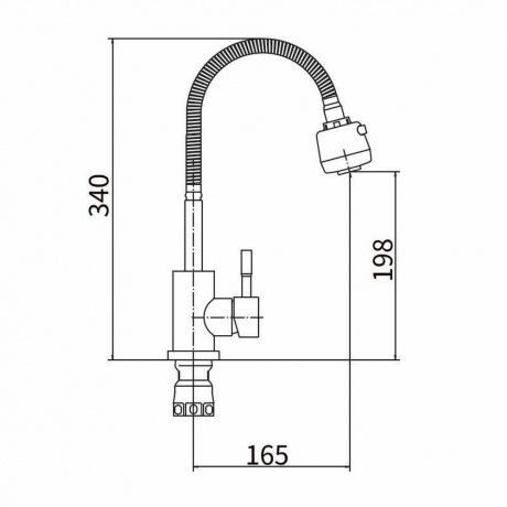 Смеситель для кухни FASHUN (A54509) - фото 2