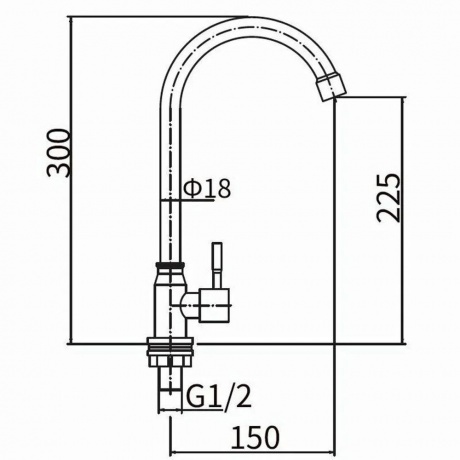 Смеситель для кухни FASHUN (A54193) - фото 2