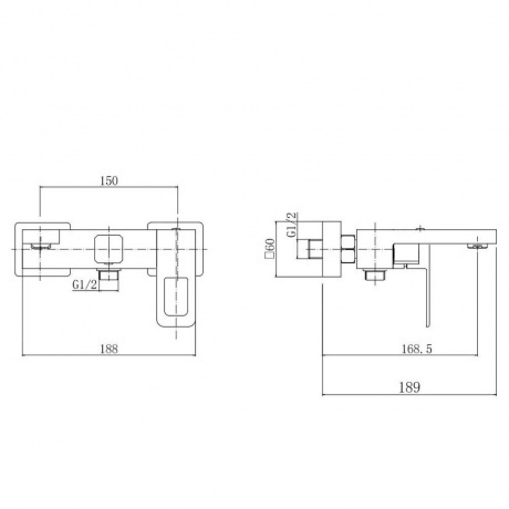 Смеситель для ванны FASHUN (A53017) - фото 3