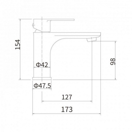 Смеситель для раковины FASHUN (A51119) - фото 2