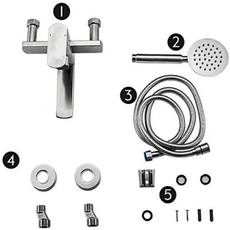 Смеситель для ванны FASHUN (A53020) - фото 6