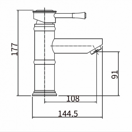 Смеситель для раковины FASHUN (A51008) - фото 2