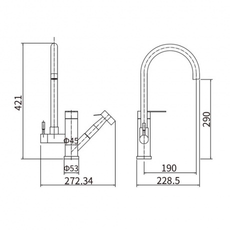 Смеситель для кухни FASHUN (A56005) - фото 3