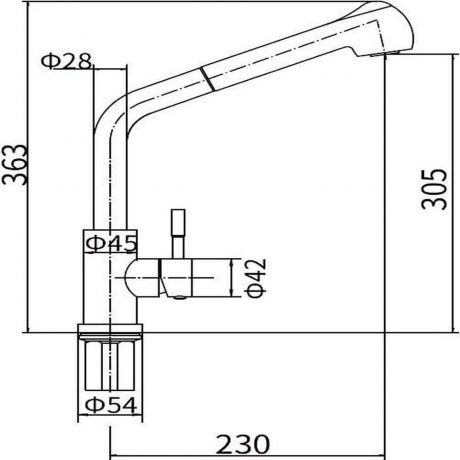 Смеситель для кухни FASHUN (A56009) - фото 3