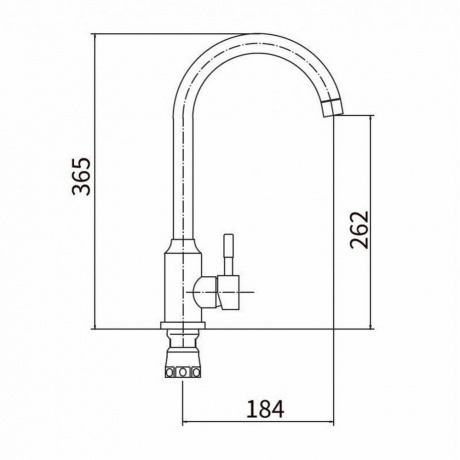 Смеситель для кухни FASHUN (A54009) - фото 2