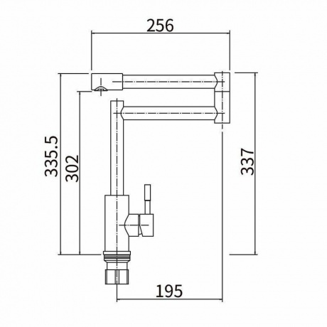 Смеситель для кухни FASHUN (A54409) - фото 6