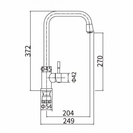 Смеситель для кухни FASHUN (A54909-A) - фото 2