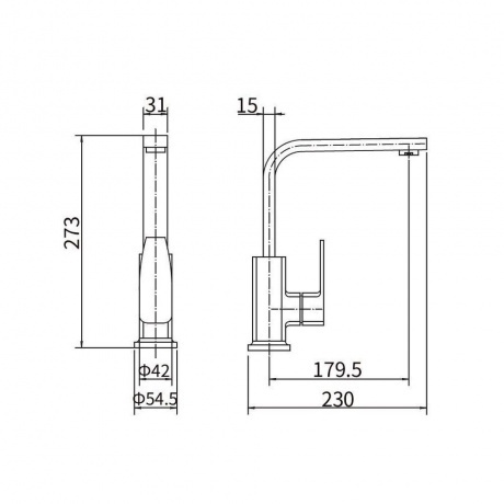 Смеситель для кухни FASHUN (A54010) - фото 2