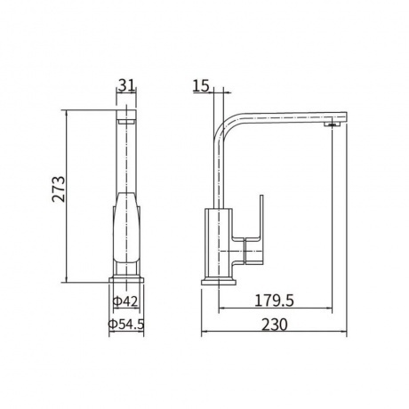 Смеситель для кухни FASHUN (A54010-8) - фото 2