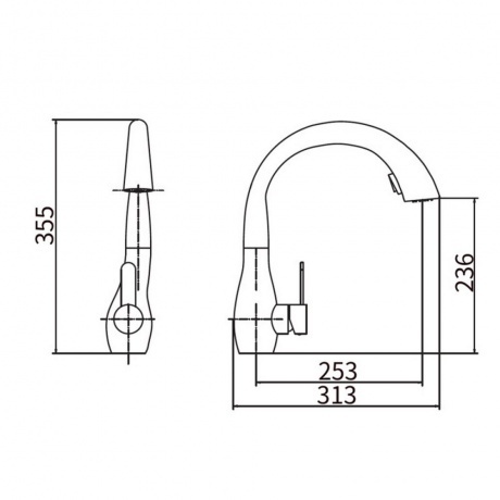 Смеситель для кухни FASHUN (A56016) - фото 2