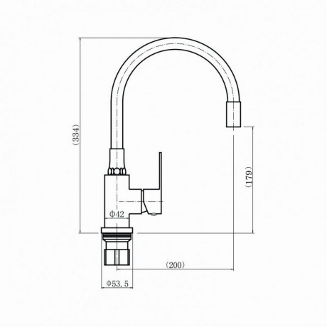 Смеситель для кухни FASHUN (A54101-8) - фото 2