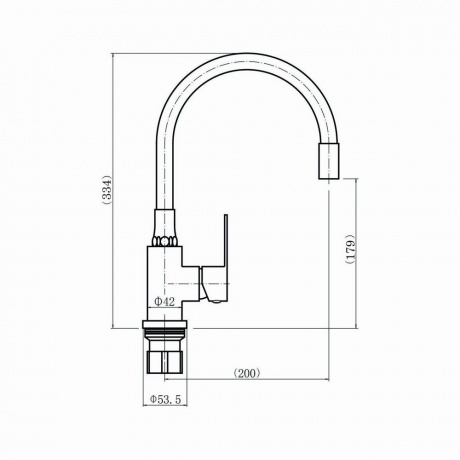 Смеситель для кухни FASHUN (A54101-10) - фото 2