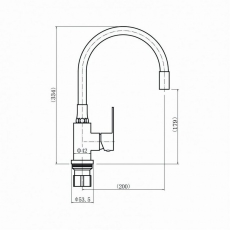 Смеситель для кухни FASHUN (A54101-12) - фото 2