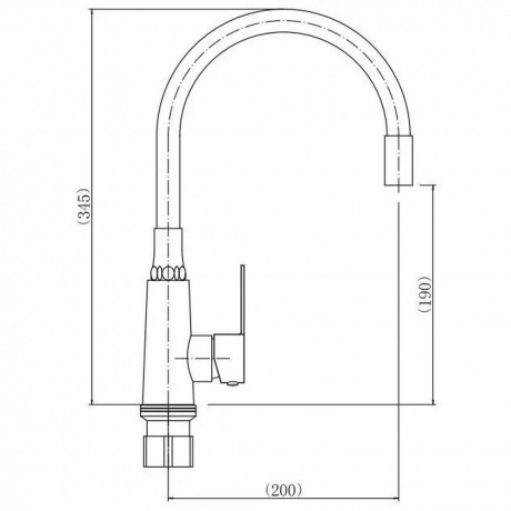 Смеситель для кухни FASHUN (A54301-8) - фото 2