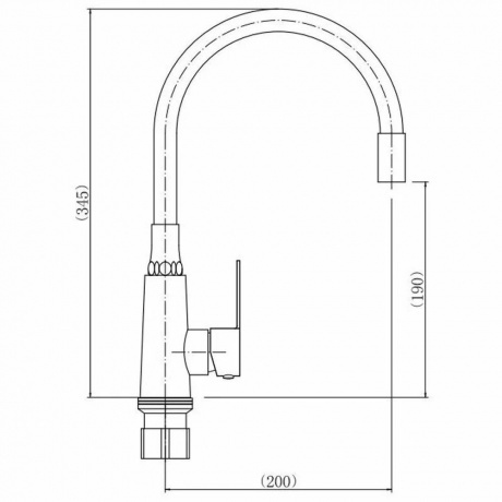 Смеситель для кухни FASHUN (A54301-10) - фото 2