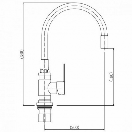 Смеситель для кухни FASHUN (A54401-7) - фото 3