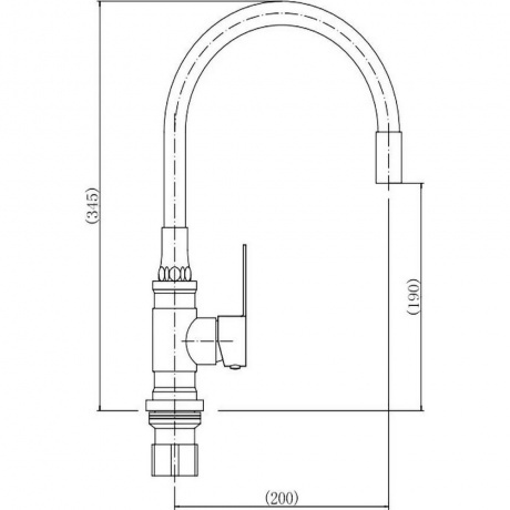 Смеситель для кухни FASHUN (A54401-12) - фото 2