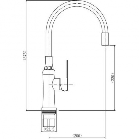 Смеситель для кухни FASHUN (A54801-7) - фото 2
