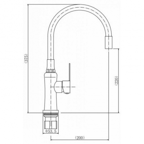 Смеситель для кухни FASHUN (A54801-12) - фото 2