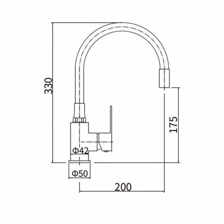 Смеситель для кухни FASHUN (A54302-12) - фото 2