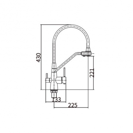 Смеситель для кухни FASHUN (A4382-12) - фото 2
