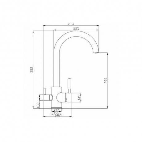 Смеситель для кухни FASHUN (A4397) - фото 2