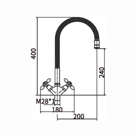 Смеситель для кухни FASHUN (A43127-8) - фото 2