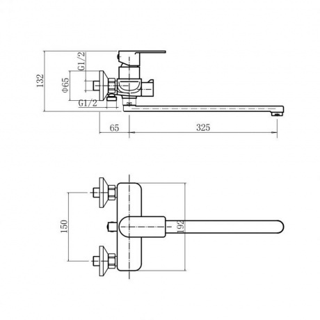 Смеситель для ванны и душа FASHUN (A52219-17) - фото 2