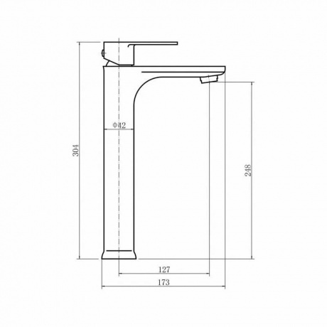 Смеситель для умывальника FASHUN (A51219-17) - фото 2