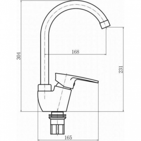 Смеситель для кухни PLSTART (PL4105-17) - фото 2