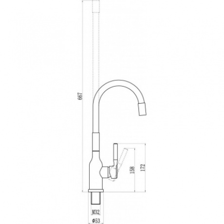 Смеситель Savol для кухонной мойки (S-2804A01) - фото 2