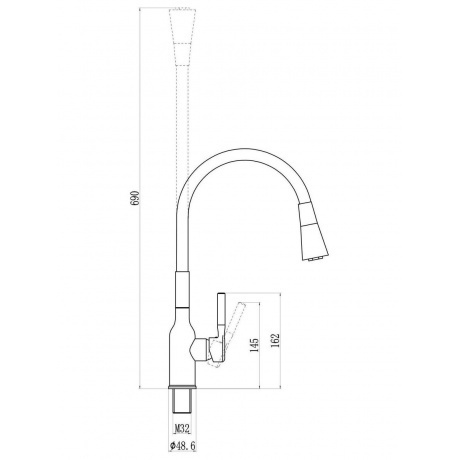 Смеситель Savol для кухонной мойки (S-2804AM12) - фото 2
