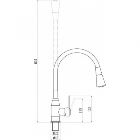 Смеситель Savol для кухонной мойки (S-2805AM01) - фото 2