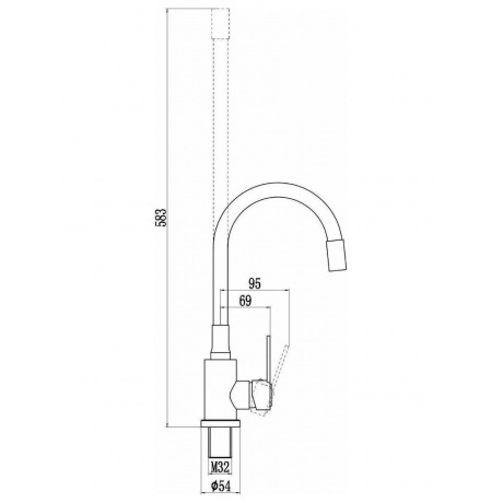 Смеситель Savol для кухонной мойки (S-3002A04) - фото 2