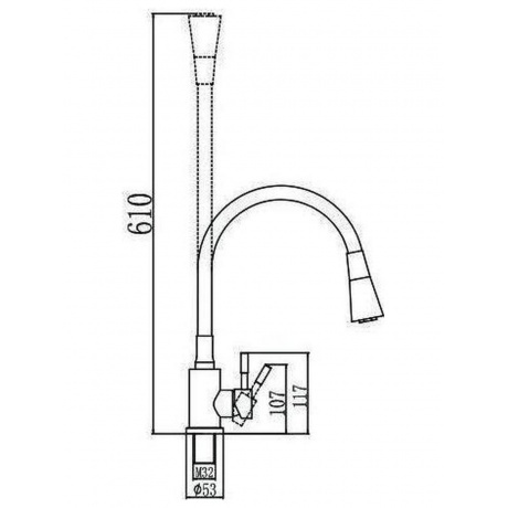 Смеситель Savol для кухонной мойки (S-3002LM04) - фото 2