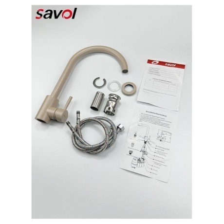 Смеситель Savol для кухонной мойки (S-SUS3002Y) - фото 21