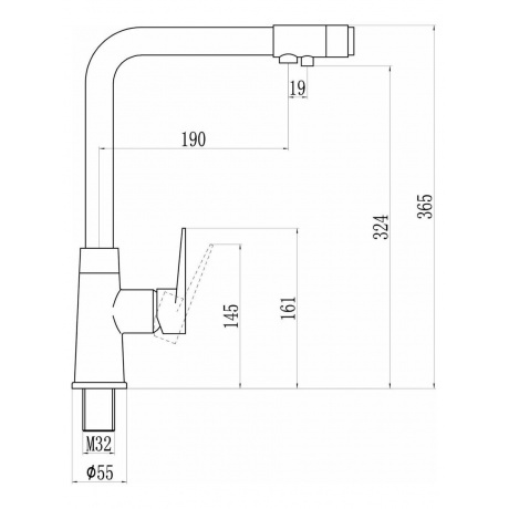 Смеситель Savol для кухонной мойки под фильтр (S-L1804C) - фото 2