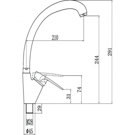 Смеситель Fmark для кухонной мойки (FM4166W) - фото 2