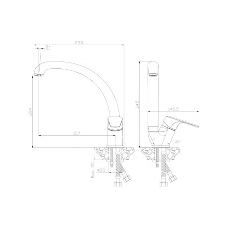 Смеситель OLIVE'S для кухни EVORA (33431EV) - фото 4